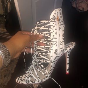 Sophia Webster Black and White heels